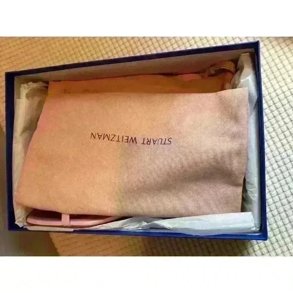 Stuart Weitzman Women's Oasis Slingback Sandal Pump in Pink Blossom Size 9.5 - Picture 7 of 13